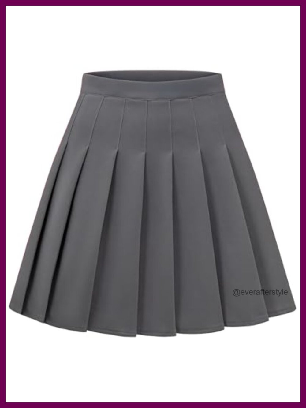 High Waisted Pleated A-Line Mini Skater Skirt Stretch Tennis